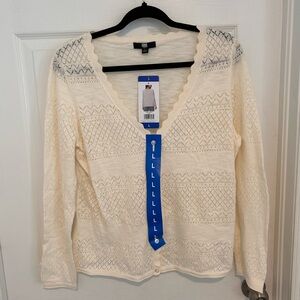 NWT Frye Women’s Ivory Cardigan 

Size L